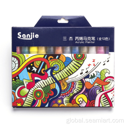 Acrylic Paint Marker Pens water-based permanent color acyrlic paint marker pen Supplier